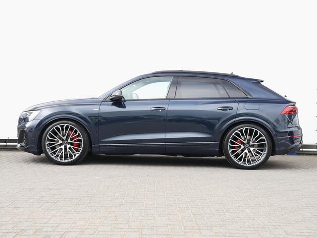 Audi Q8 60 TFSI e quattro Pro Line S Competition 490pk | Vierwielsturing | Pano | 23" | Servo| B&O | RS-stoelen | Stoelverwarming v+a | Trekhaak | Keyless | Laser LED