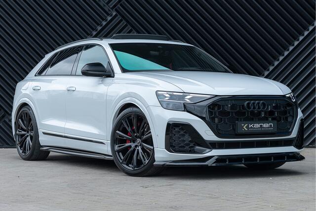 Audi Q8 60 TFSI e quattro S-Line Competition Panodak ACC Trekhaak Achteras Bestr. Head Up 360 Oled Massage Softcl. B&O Stoelvent.