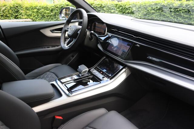 Audi Q8 55 TFSI e quattro Pro Line S Laser-Matrix/Pano/4wiel/B&O/360/RS-stoel/Servo/Luchtvering/Keyless/Head-up/Trekhaak