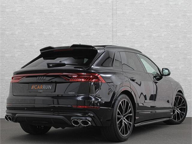 Audi Q8 60 TFSI e 462pk S-Line Competition | RS-Seats | 360 Camera | ACC | Panorama | Luchtvering | B&O Sound | Head-Up | LED-Matrix | Trekhaak | Memory | Stuurverwarming | Sfeerverlichting | Keyless-Entry | Black-Optic | Standkachel | Rijklaar incl. Bovag Garant