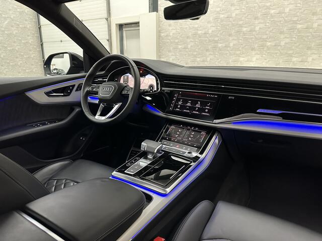 Audi Q8 60 TFSI e 462pk S-Line Competition | RS-Seats | 360 Camera | ACC | Panorama | Luchtvering | B&O Sound | Head-Up | LED-Matrix | Trekhaak | Memory | Stuurverwarming | Sfeerverlichting | Keyless-Entry | Black-Optic | Standkachel | Rijklaar incl. Bovag Garant