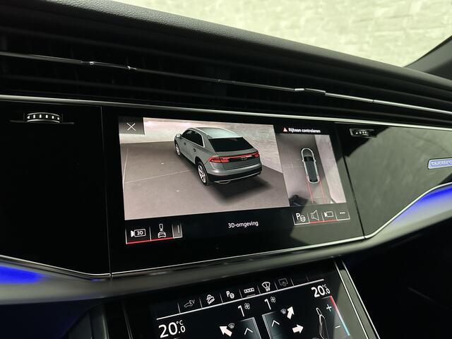 Audi Q8 60 TFSI e 462pk S-Line Competition | RS-Seats | 360 Camera | ACC | Panorama | Luchtvering | B&O Sound | Head-Up | LED-Matrix | Trekhaak | Memory | Stuurverwarming | Sfeerverlichting | Keyless-Entry | Black-Optic | Standkachel | Rijklaar incl. Bovag Garant