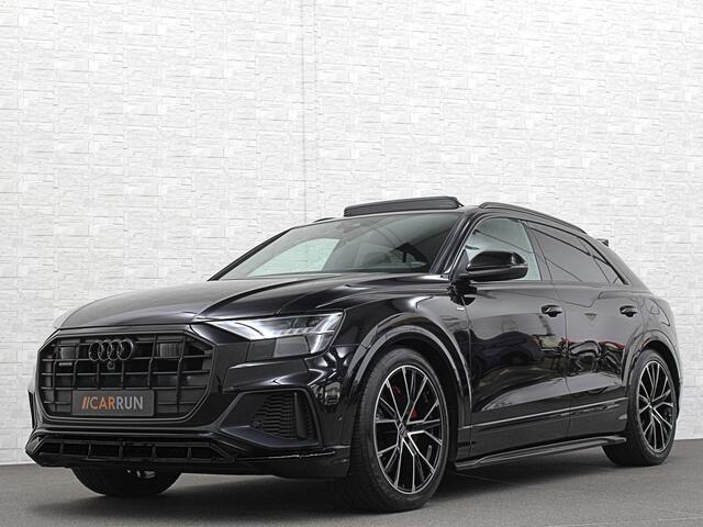 Audi Q8 60 TFSI e 462pk S-Line Competition | RS-Seats | 360 Camera | ACC | Panorama | Luchtvering | B&O Sound | Head-Up | LED-Matrix | Trekhaak | Memory | Stuurverwarming | Sfeerverlichting | Keyless-Entry | Black-Optic | Standkachel | Rijklaar incl. Bovag Garant