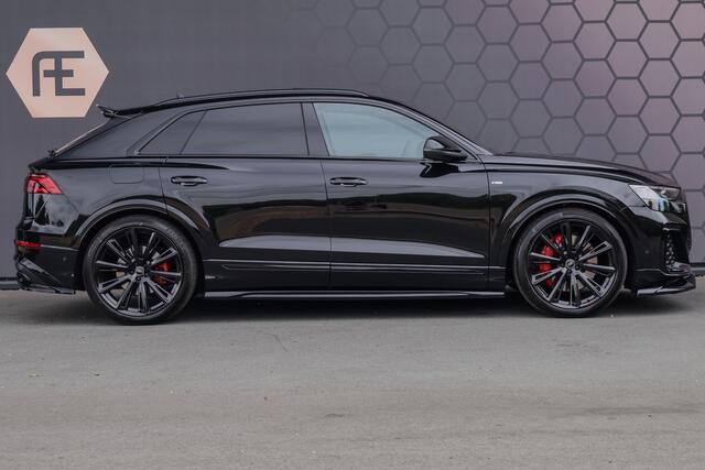 Audi Q8 60 TFSI e quattro Pro Line S Competition 490pk ACHTERAS BESTURING| STOELVERWARMING & VERKOELING | MASSAGE | ADAPTIVE | TREKHAAK | SFEERVERLICHTING | RED STITCHING |