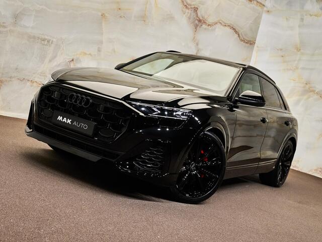 Audi Q8 60 TFSI e Quattro Pro Line S Competition, pano, 4W-best, 23", tr.haak, B&O, luchtv., OLED, matrix-LED, memory, massage, 360 camera, HUD, keyless, ACC, privacy, NP154k