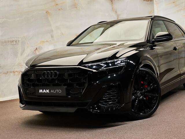 Audi Q8 60 TFSI e Quattro Pro Line S Competition, pano, B&O adv., 4W-best, OLED, S sportstoelen, nachtz., massage, HUD, tr.haak, keyless, 23", NP176k