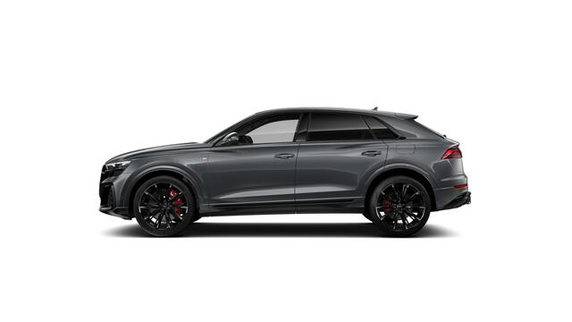 Audi Q8 55 TFSI e 394 Tiptronic Pro Line S Automaat | Vierwielbesturing | Glazen panoramadak | Privacy glas (donker getint) | Bang & Olufsen Premium 3D | Optiekpakket zwart plus | Velgen Audi Sport, 10-spaak-trapezoïde, zwart, 10,0Jx23, | Sportstoelen plus voorin
