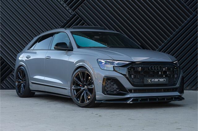 Audi Q8 60 TFSI e quattro S-Line Competition Panodak ACC Trekhaak Achteras Bestr. Head Up 360 Oled Massage Softcl. B&O Stoelvent. Trekhaak