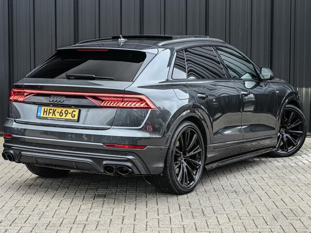Audi Q8 60 TFSI e QUATTRO PRO LINE S COMPETITION | SUPER SPORT STOELEN | KEYLESS | B&O SOUDN | PANORAMADAK | ADAPTIVE CRUISE | NACHTZICHT PAKKET | STOEL- EN STUURVERWARMING | AMBIANCE INTERIEUR | HEAD-UP | LUCHTVERING | EL. TREKHAAK