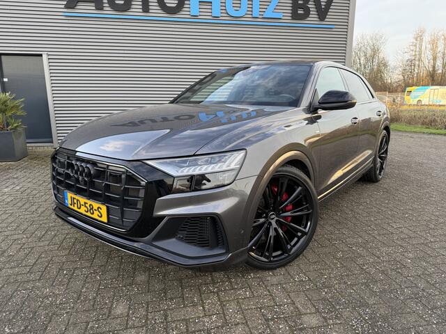 Audi Q8 60 TFSI e 467 PK Quattro Pro Line S-Line Competition SQ8 Diffuser Panoramadak S-Line Sportstoelen Plus Trekhaak Stuurverwarming Stoelverkoeling ACC Audi Exclusive Individueel-lak Rotor Grau!