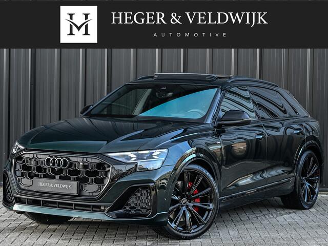 Audi Q8 60 TFSI e Competition · Audi Exclusive · S-seats met massage · Panoramadak · Adaptive cruise · Stoelverwarming en ventilatie · Ambiance interieur · B&O audio · Soft close · 360 Camera · Elektr. trekhaak · Carbon inleg · Head up · 5 jaar garantie