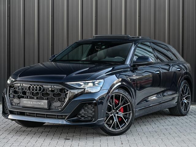 Audi Q8 55 TFSI e quattro Pro Line S · Panoramadak · S-seats met massage · Stoelverwarming en ventilatie · Ambiance interieur · B&O Sound · 360 Camera · Adaptive Cruise · Soft Close · Keyless entry