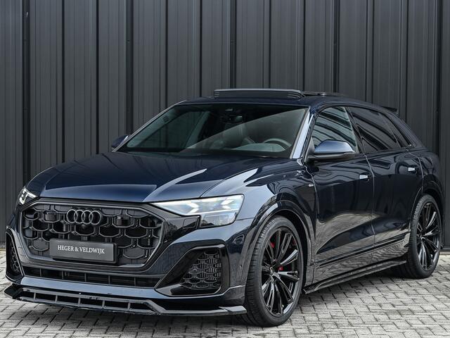 Audi Q8 55 TFSI e quattro Pro Line S · Panoramadak · S-seats met massage · Stoelverwarming en ventilatie · Ambiance interieur · B&O Sound · 360 Camera · Adaptive Cruise · Soft Close · Keyless entry