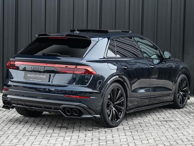 Audi Q8 55 TFSI e quattro Pro Line S · Panoramadak · S-seats met massage · Stoelverwarming en ventilatie · Ambiance interieur · B&O Sound · 360 Camera · Adaptive Cruise · Soft Close · Keyless entry