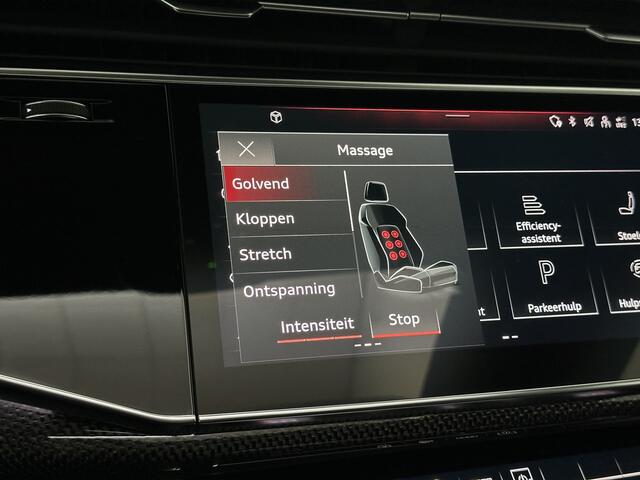 Audi Q8 SQ8 4.0 V8 | RS-Stoelen | Panorama | Massage | Ventilatie | 23'' | B&O Sound | Trekhaak | Bovag Garantie | Carbon | Luchtvering | Black-Optic | Nw.Pr, 220733,= | Memory | Leder | Matrix-LED | Carplay | 57800,= ex bpm en btw export | BTW Auto 81300,= ex b