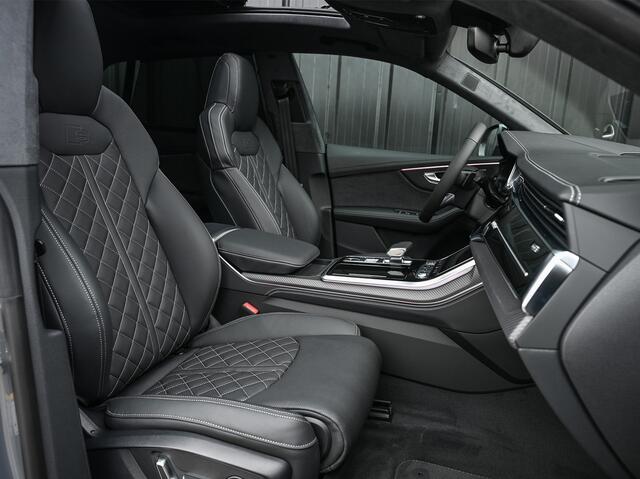 Audi Q8 60 TFSI e quattro Pro LineS 490PK Competition | S-seats met massage | Soft close | B&O Advanced | Adaptive cruise | Carbon inleg | Ambiance interieur | 360 camera | Verwarmbaar stuurwiel | Trekhaak