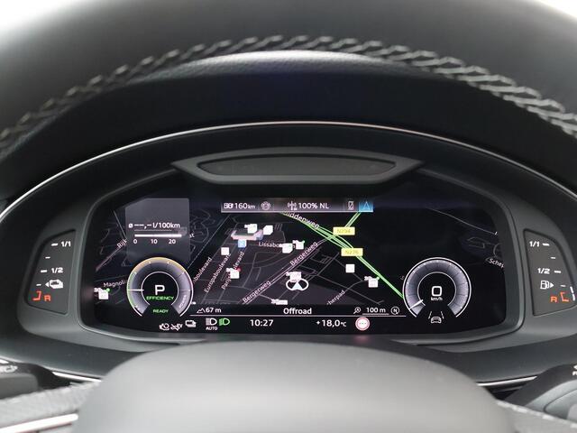 Audi Q8 60 TFSI e quattro | 490 PK | S-Line | Lederen bekleding Volcano met ruit | Panoramadak | Head -Up display | Assistentiepakket plus | Trekhaak |