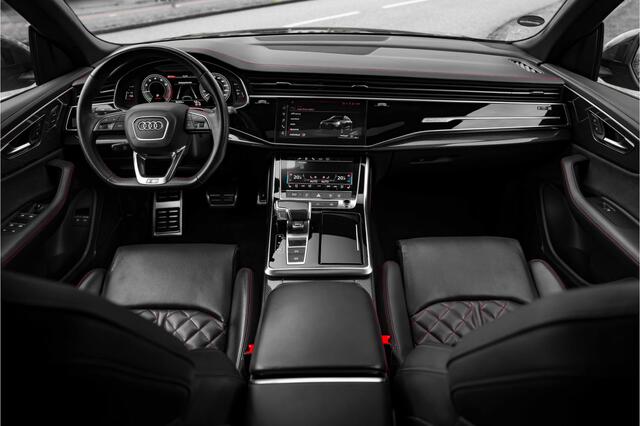 Audi Q8 55 TFSIe 465 pk ABT Aero Pro Line S | ABT Power S 465pk | Panoramadak | Carbon exterieur pakket | Uitgebreid leder pakket | Rode stiksels | B&O premium | panorama dak | Matrix LED | massage | S-Sportstoelen