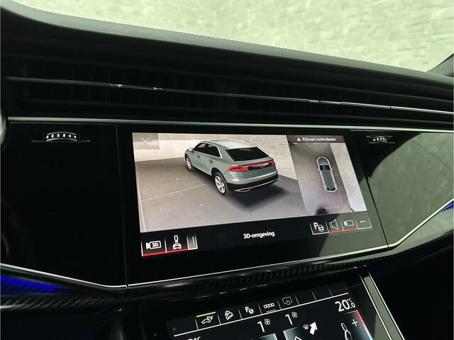 Audi Q8 60e 462PK Competition | RS-Stoelen | 360 Camera | ACC | Carbon | Panorama | Massage | Ventilatie | B&O Sound | Matrix-LED | Luchtvering | Alcantara Hemelbekleding | Stoelverwarming V+A | Sfeerverlichting | Keyless-Entry | ISO-Glas | Zonwering | Standkache
