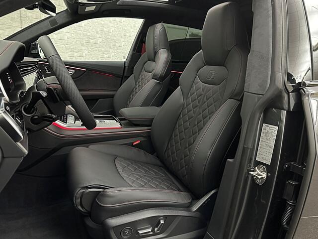 Audi Q8 60e 490pk Competition R.S-Stoelen | 4WS Achteras Besturing | OLED | Laser | SQ8 Uitgevoerd | Massage | Ventilatie | Valcona Leder+ Pakket | B&O Sound | 23'' | Alcantara hemel | Head-Up | Soft-Close | Panodak | 2x Memory | Trekhaak | Keyless-Entry | Luchtv