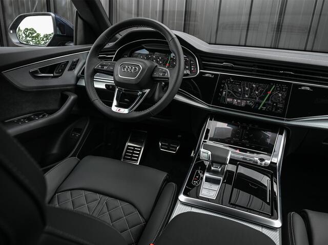 Audi Q8 55 TFSI e quattro Pro Line S | Panoramadak | 360 Camera | B&O | Head-up | Achterasbesturing | Luchtvering | Ambiance interieur | Soft close | Trekhaak | Stuurwiel verwarmd |