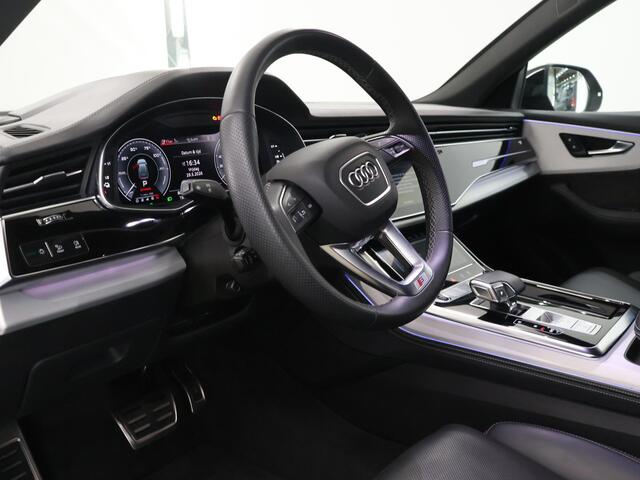 Audi Q8 60 TFSI e quattro Pro Line S Competition | S-Sportstoelen | Trekhaak | Stoelverwarming/Ventilatie/Massage | B&O Audio | Ambienteverlichtingspakket | MATRIX LED | Optiek-Pakket-Zwart | 360 Camera |