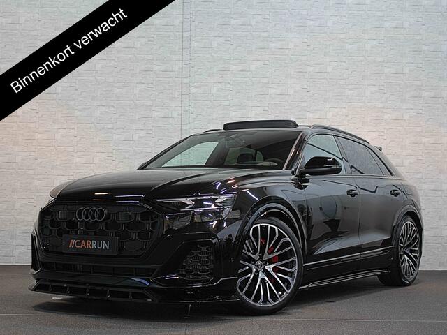 Audi Q8 60e 490pk Full Options! RS Massage Seats | 4WS | OLED | Laser-LED | Carbon | Ventilatie | Valcona Leder+ Pakket | B&O Sound | 23'' | Alcantara hemel | Head-Up | Soft-Close | Panodak | 2x Memory | Trekhaak | Keyless-Entry | Luchtvering | Nw.Pr. 160.000,= |