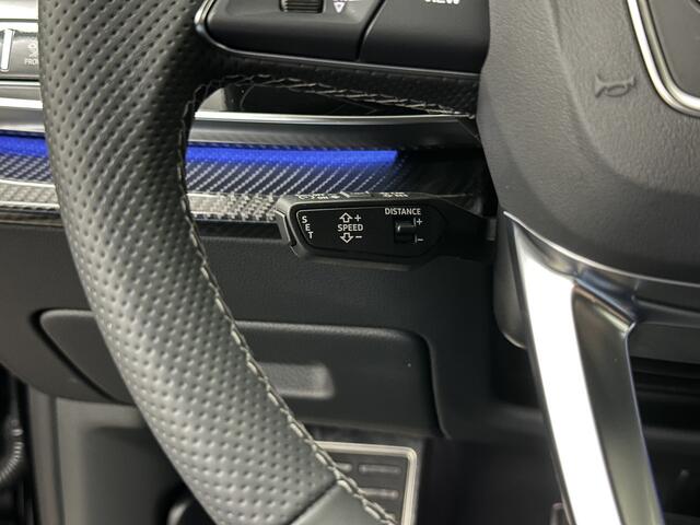 Audi Q8 60e 462PK Competition | #RS-Stoelen | Carbon | Panorama | ACC | 360 Camera | B&O Sound | Trekhaak | Matrix-LED | Sfeerverlichting | Memory | Stuurverwarming | Stoelverwarming V+A | Zonwering | ISO-Glas | Leder Dashboard | 3-Zone Clima | Carplay |
