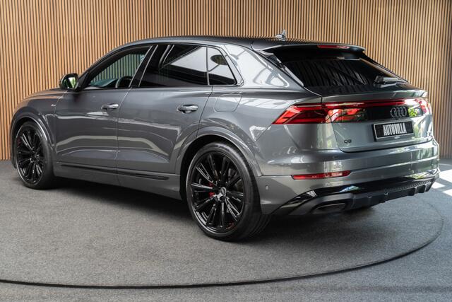 Audi Q8 60 TFSI e quattro Pro Line S Competition HUD Panodak 360° B&O ACC Leer LM velgen Memory seats Climate voor en achter PDC Elektr. uitklapbare trekhaak Stoelverwarming voor & achter Niveauregeling Massage Stoelventilatie NIEUW! Fabrieksgarantie!