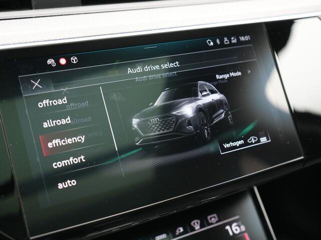 Audi Q8 e-tron 55 Quattro S Line 114 kWh 408pk Dealer O.H. | Trekhaak Afn. | Panodak | Luchtvering | Head Up | Adaptive Cruise | Bang & Olufsen | 360 Camera | Matrix LED | Alcantara Sportstoelen Verwarmd | Sfeerverlichting | Keyless | Blis | 21"L.M |