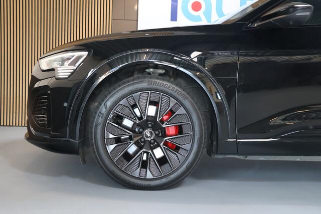 Audi Q8 e-tron 55 quattro S Edition 115 kWh SOH 100% Pano/LED Matrix/Luchtvering/360/B&O/Headup/Rode stiksels/ACC
