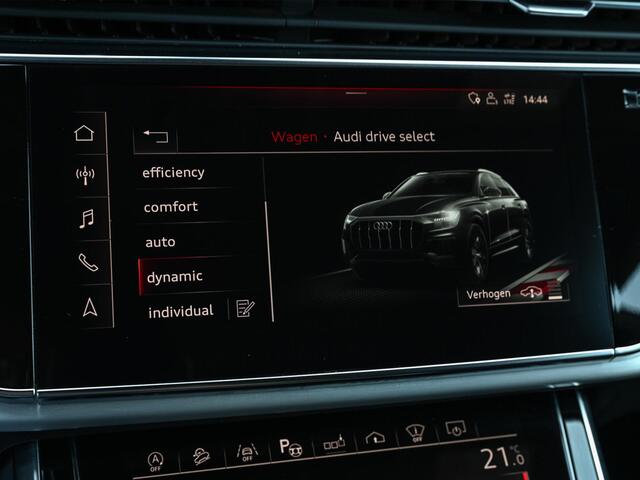Audi Q8 55 TFSI quattro Pro Line Plus | Panoramadak | Night-Vision | Achterasbesturing | HUD | Luchtvering | B&O | Stoelmassage + Ventilatie | Camera | Soft-Close | Ambiance Interieur | Adaptive Cruise |