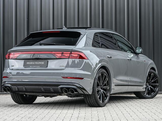Audi Q8 60 TFSI e quattro Pro Line S Competition | B&O Advanced | Audi Exclusive | 5 Jaar Garantie | Panoramadak | Massage Stoelen | 4 Wiel Besturing | Alcantara hemel | Soft-close | Stoel Ventilatie | Elektr. Trekhaak | Oled Achterlichten | 360 camera |
