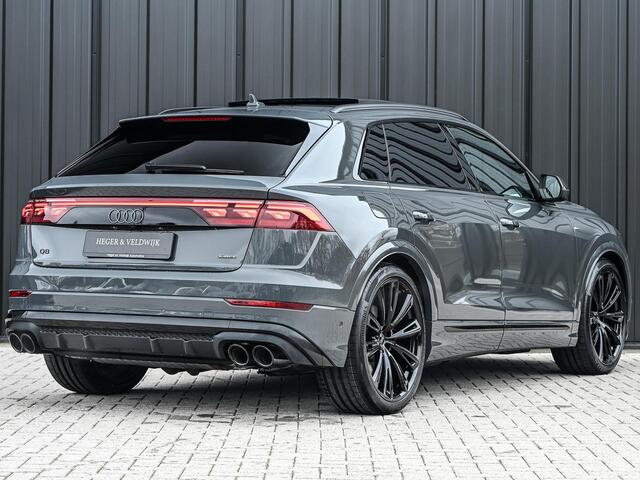Audi Q8 60 TFSI e quattro Pro Line S Competition | B&O advanced | Audi exclusive | 5 jaar garantie | Panoramadak | massage stoelen | 4 wiel besturing | Alcantara hemel | Soft-close | Elektr. Trekhaak | Achteras besturing | Oled achterlichten