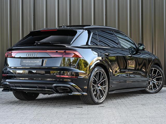 Audi Q8 55 TFSI e quattro Pro Line S Memory seats | 360 Camera | Keyless | Soft close | Adaptive cruise | Panoramadak | B&O sound | Achterbank verwarmd | Ambiance interieur | El. trekhaak