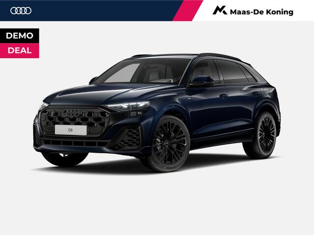 Audi Q8 55 TFSI e quattro Pro Line S 394 PK · 22" LM Velgen · Glazen panorama dak · B&O Premium 3D · Assist. plus, remote park · Stoelventilatie + Massage · Trekhaak · Servosluiting