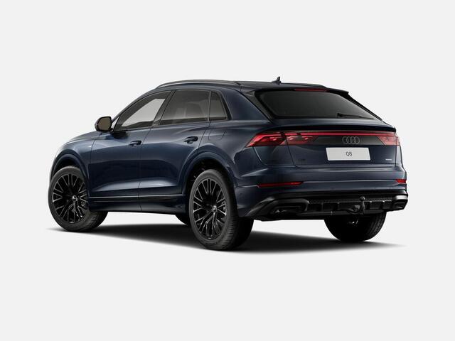 Audi Q8 55 TFSI e quattro Pro Line S 394 PK · 22" LM Velgen · Glazen panorama dak · B&O Premium 3D · Assist. plus, remote park · Stoelventilatie + Massage · Trekhaak · Servosluiting