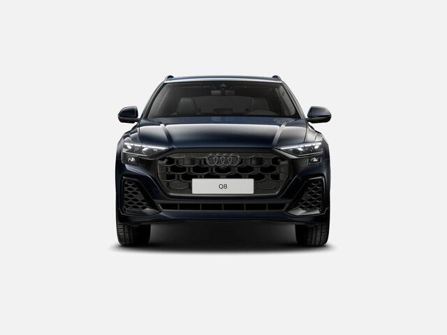 Audi Q8 55 TFSI e quattro Pro Line S 394 PK · 22" LM Velgen · Glazen panorama dak · B&O Premium 3D · Assist. plus, remote park · Stoelventilatie + Massage · Trekhaak · Servosluiting