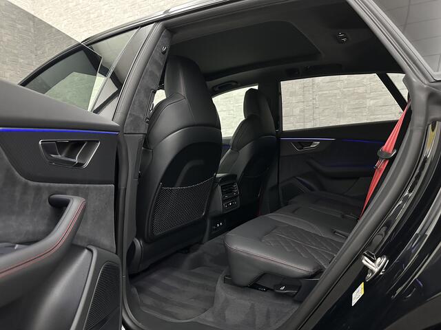 Audi Q8 60e 490pk #RS-Stoelen | 4WS | OLED | Laser-LED | Carbon | Massage | Ventilatie | Valcona Leder+ Pakket | B&O Sound | 23'' | Alcantara hemel | Head-Up | Soft-Close | Panodak | 2x Memory | Trekhaak | Keyless-Entry | Luchtvering | Achterasbesturing | Nw.Pr. 160.000,= | Fabrieksgarantie | Direct rijden.