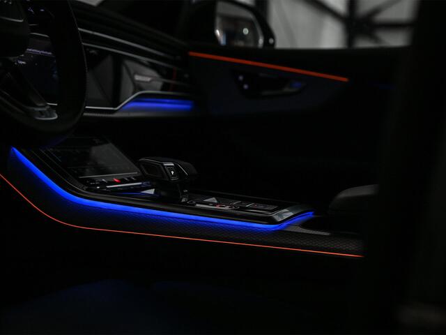 Audi Q8 60 TFSI e quattro Pro Line S Competition | Panoramadak | Stoelmassage + Ventilatie | 360 Camera | B&O | Adaptive Cruise | Luchtvering | Ambiance Interieur | Stoelverwarming V+A | Memory Seat | Trekhaak |