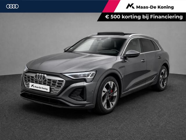 Audi Q8 e-tron 55 408pk Quattro S Edition Competition 115 kWh · SOH 90,9% · Panoramadak · Luchtvering · 360 Camera · Elek. Voorstoelen · 20'' Inch ·