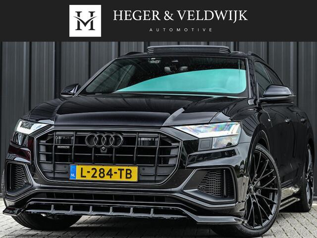Audi Q8 55 TFSI e quattro Pro Line Plus | Panoramadak | Night Vision | B&O | HUD | 360 Camera | Adaptive Cruise | Luchtvering | Stoelverwarming V+A | Ambiance Verlichting | Trekhaak |