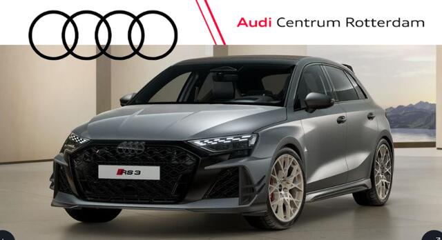 Audi RS3 Sportback quattro competition limited nr. 594 | Lak Gletsjerwit mat Exclusive | RS schaalstoelen exclusive | Panoramadak | Head-up Display | Carbon dakspoiler |