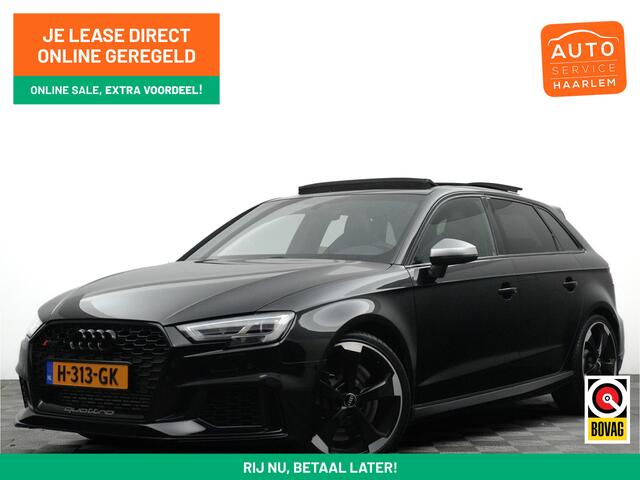Audi RS3 Sportback 2.5 TFSI 550pk quattro Panoramadak, Carbon intake, Schaalstoelen, Dealer-onderhouden