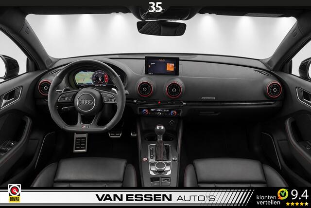 Audi RS3 A3 Limousine 2.5 TFSI Quattro Keramisch Navi Leder B&O Camera Eventuri RS-Seats NL-AUTO! Nieuwstaat!