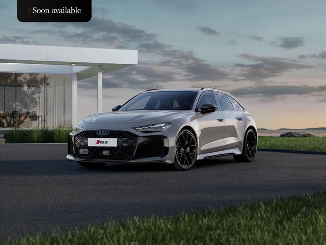 Audi RS5 Avant e-hybrid quattro 639PK | Audi Sportpakket | RS keramisch brons | HUD | Panoramadak | Plateaugrijs |