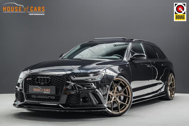 Audi RS6 Avant 4.0 TFSI RS 6 quattro performance Pro Line Plus |keramisch|22 inch Vossen|stage 2 tune|B&O Advance|blind spot|memory|Apple Carplay|HUD|360 camera|panoramadak|