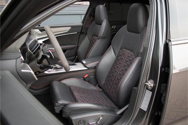 Audi RS6 Avant V8 600PK | Keramische | ACC | 360 Cam | Head up | B&O + | Stoelventilatie | Lane & Side Assist | Dynamic+ 305km/h| Laser | Achterasbesturing | Laser | Memory | Garagedeuropener | Apple & Android Carplay | Sportuitlaat | Ambiance | Carbon | N.P ¤266.
