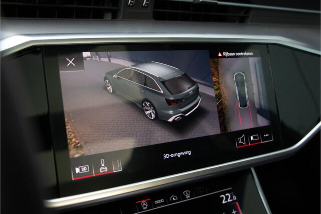 Audi RS6 Avant V8 600PK | Keramische | ACC | 360 Cam | Head up | B&O + | Stoelventilatie | Lane & Side Assist | Dynamic+ 305km/h| Laser | Achterasbesturing | Laser | Memory | Garagedeuropener | Apple & Android Carplay | Sportuitlaat | Ambiance | Carbon | N.P ¤266.