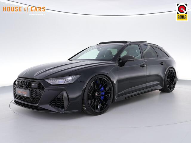Audi RS6 Avant 600pk TFSI quattro |23"|dynamic plus pakket|B&O Advanced|carbon pakket|luchtvering|keramisch|panoramadak|dynamic steering|HUD|BLIS|stoelventilatie|matrix LED|